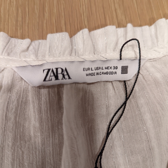 Zara flowy white blouse - Picture 4 of 5